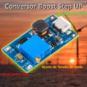 conversor dc boost step-up mt3608